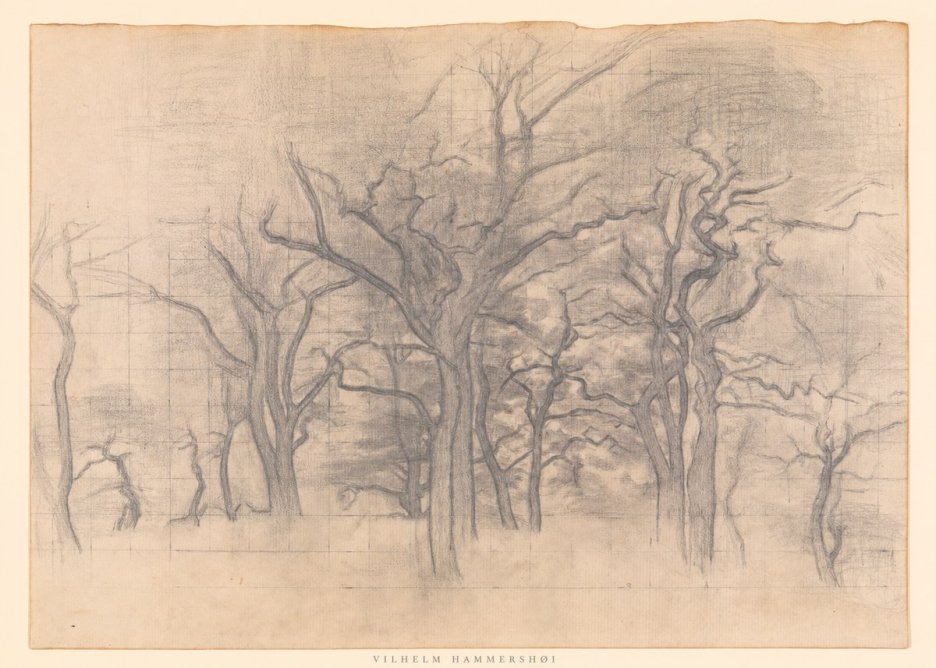 Vilhelm Hammershøi Oak Trees No6 - Plakát