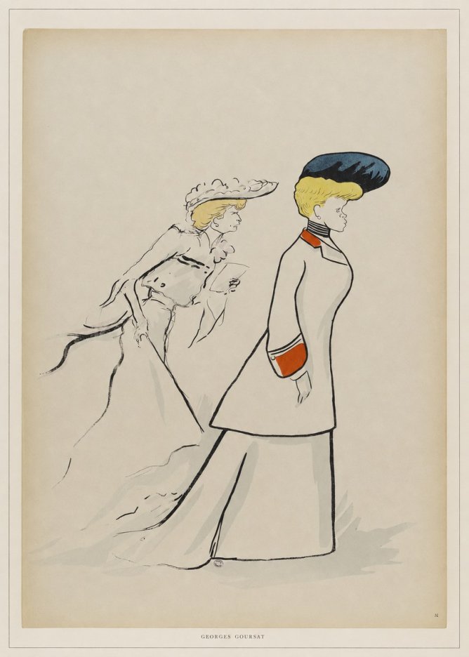 Georges Goursat Elegant Promenade No6 - Plakát