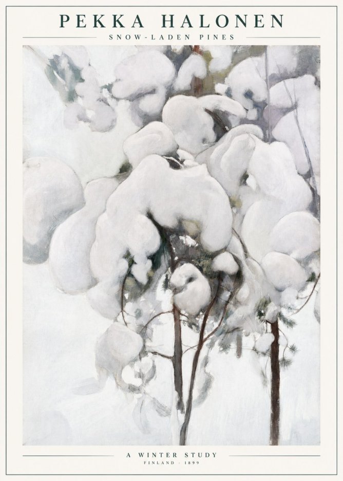 Pekka Halonen Snow-laden Pines No1 - Plakát