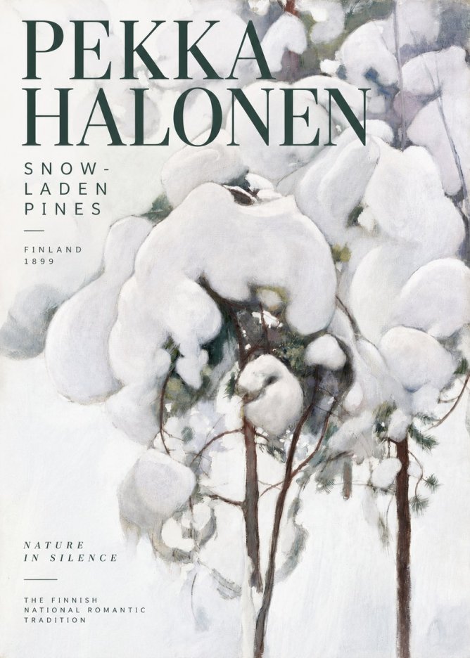 Pekka Halonen Snow-laden Pines No2 - Plakát