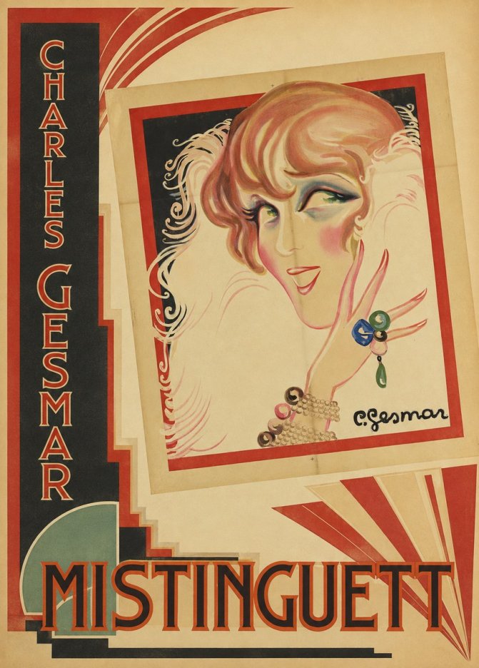 Charles Gesmar Mistinguett No2 - Plakát