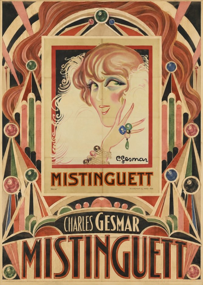 Charles Gesmar Mistinguett No5 - Plakát
