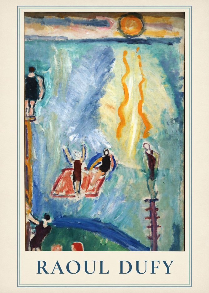 Raoul Dufy The Swimmers No2 - Plakát