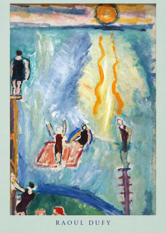 Raoul Dufy The Swimmers No4 - Plakát