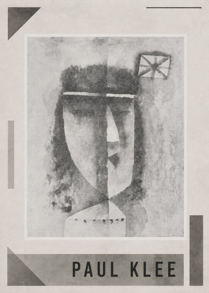 Paul Klee Head of a Man No1 - Plakát