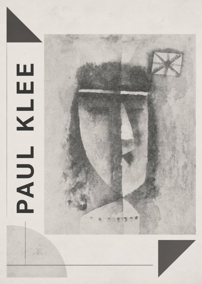 Paul Klee Head of a Man No2 - Plakát