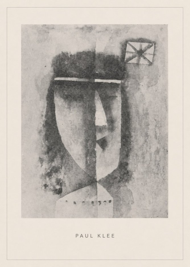 Paul Klee Head of a Man No5 - Plakát