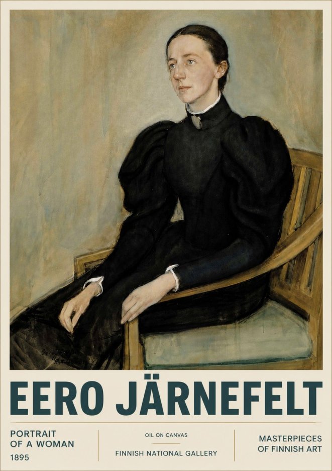 Eero Järnefelt Portrait of a Woman No4 - Plakát