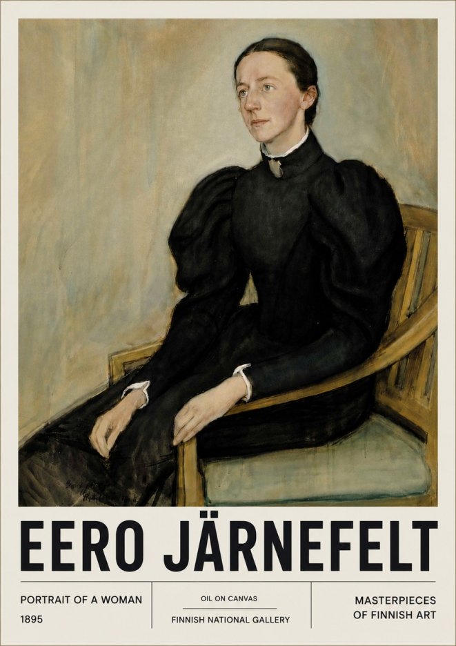 Eero Järnefelt Portrait of a Woman No6 - Plakát