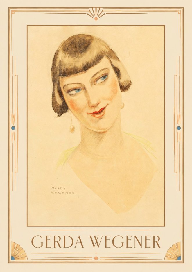 Gerda Wegener Portrait of a Lady No1 - Plakát