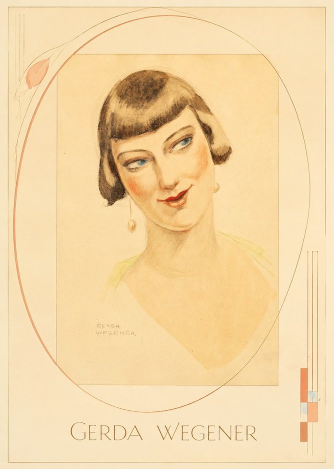 Gerda Wegener Portrait of a Lady No3 - Plakát