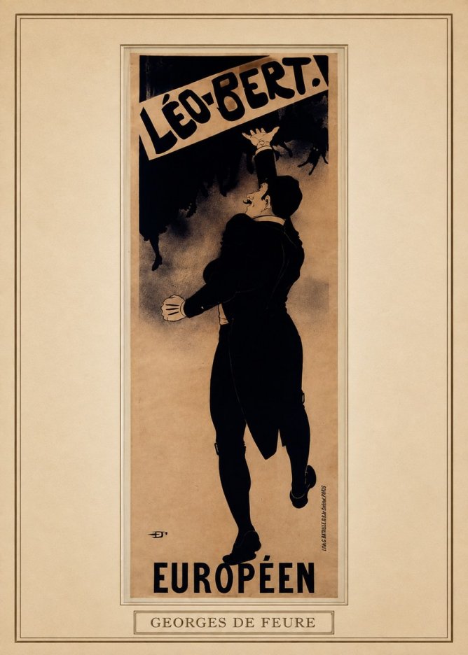 Georges de Feure Léo-bert. Européen No4 - Plakát