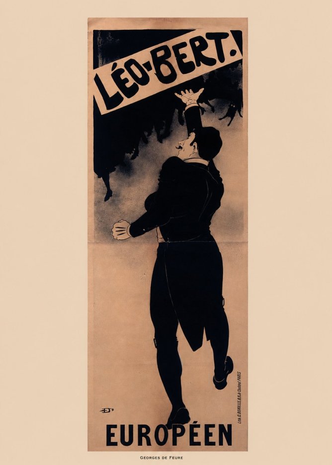 Georges de Feure Léo-bert. Européen No6 - Plakát