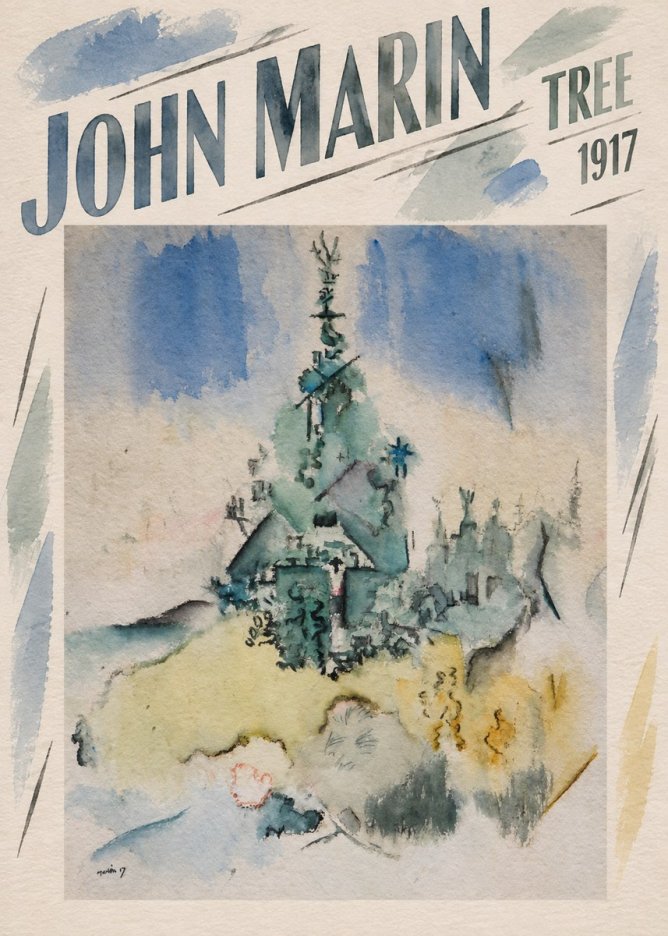 John Marin Tree No4 - Plakát