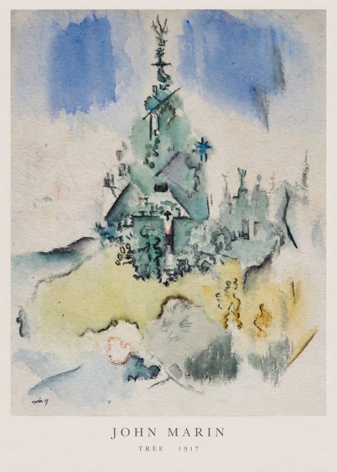 John Marin Tree No6 - Plakát
