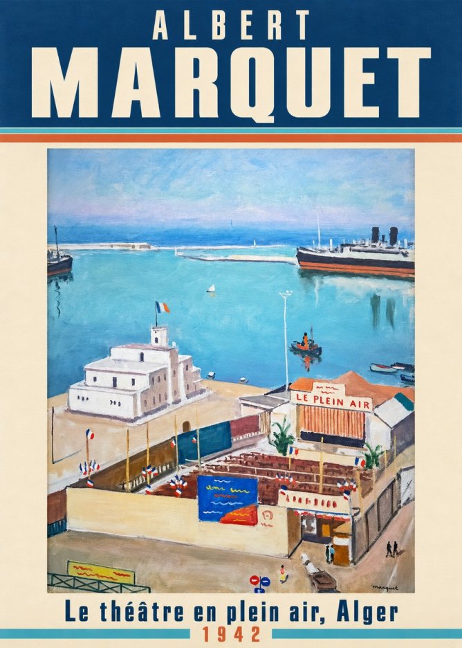 Albert Marquet Le Théâtre En Plein Air, Alger No2 - Plakát