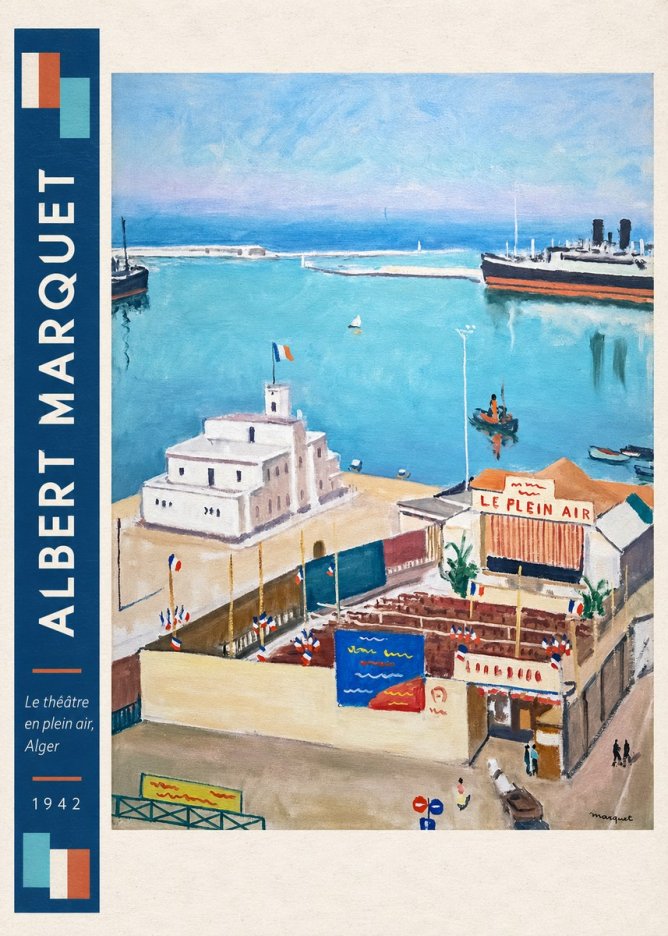 Albert Marquet Le Théâtre En Plein Air, Alger No3 - Plakát