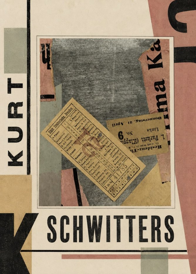 Kurt Schwitters Merz Collage No5 - Plakát