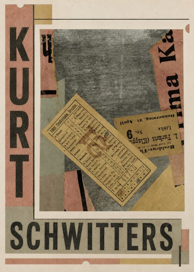 Kurt Schwitters Merz Collage No6 - Plakát
