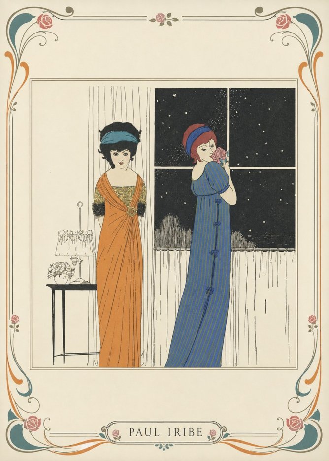 Paul Iribe Evening Elegance No3 - Plakát
