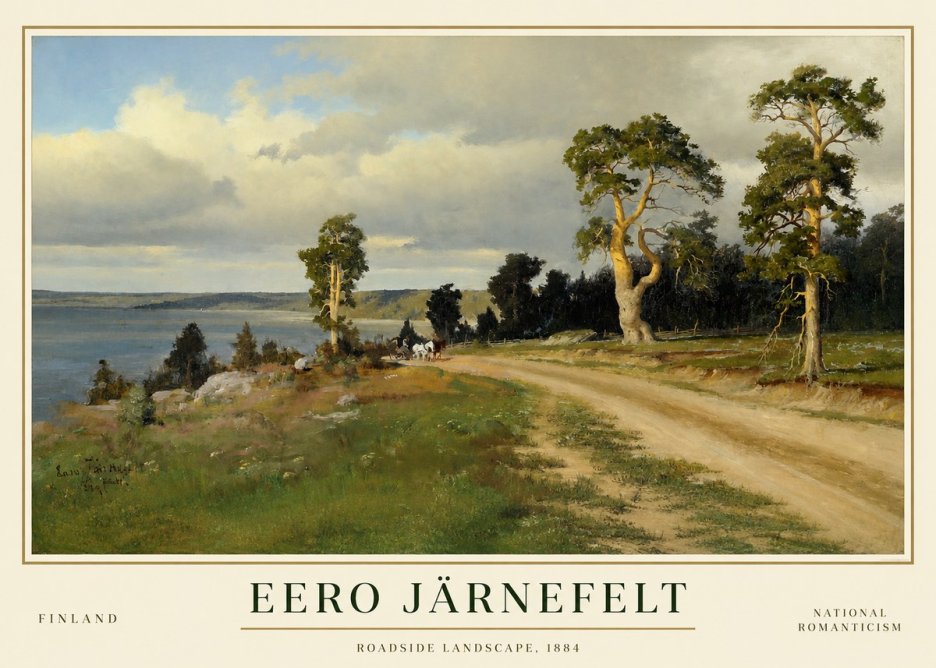 Eero Järnefelt Roadside Landscape, 1884 No1 - Plakát