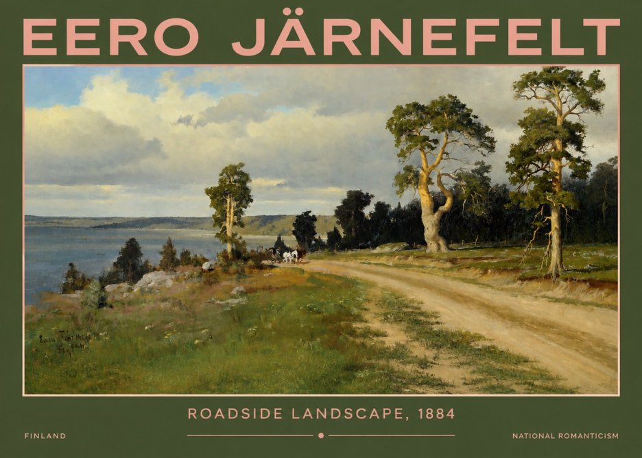 Eero Järnefelt Roadside Landscape, 1884 No2 - Plakát