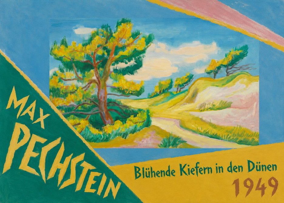 Max Pechstein Blühende Kiefern in Den Dünen No5 - Plakát