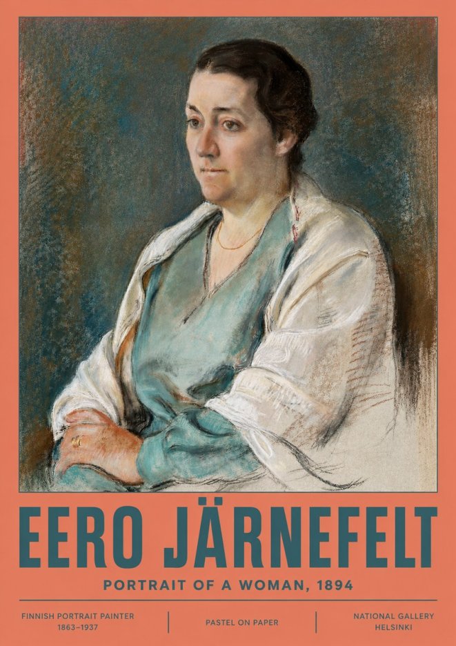 Eero Järnefelt Portrait of a Woman, 1894 No2 - Plakát