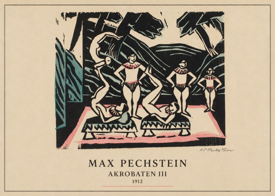 Max Pechstein Akrobaten Iii No4 - Plakát