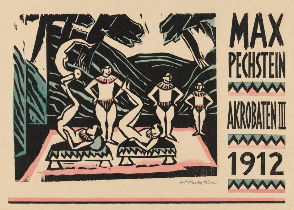 Max Pechstein Akrobaten Iii No6 - Plakát