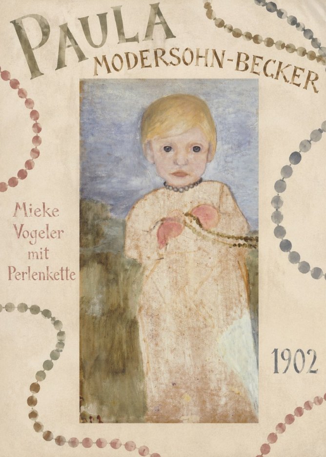 Paula Modersohn-Becker Mieke Vogeler Mit Perlenkette No6 - Plakát
