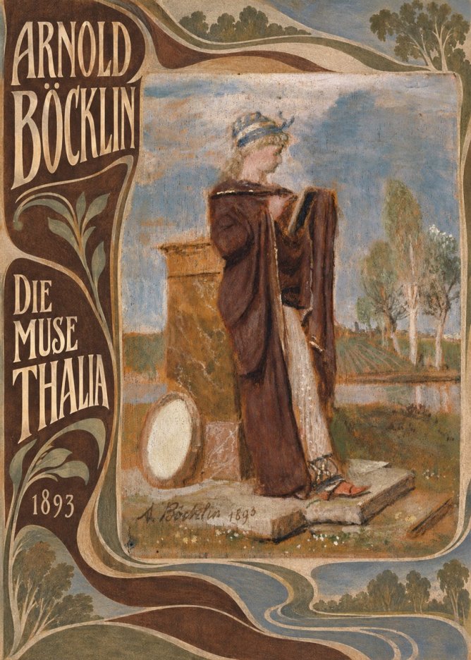 Arnold Böcklin Die Muse Thalia II No5 - Plakát