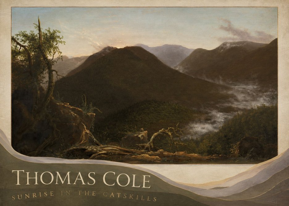 Thomas Cole Sunrise in the Catskills II No2 - Plakát