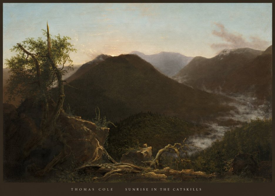 Thomas Cole Sunrise in the Catskills II No6 - Plakát