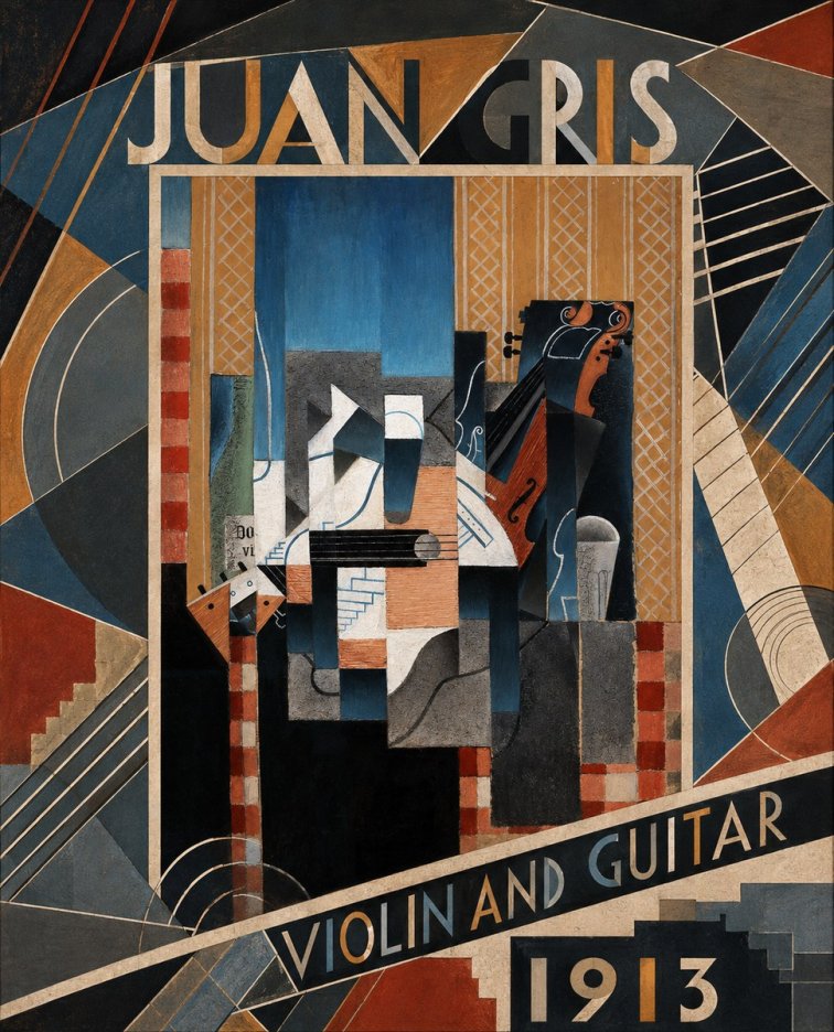 Juan Gris Violin and Guitar II No3 - Plakát