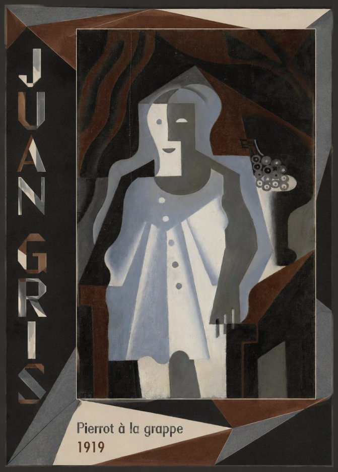 Juan Gris Pierrot À La Grappe No2 - Plakát