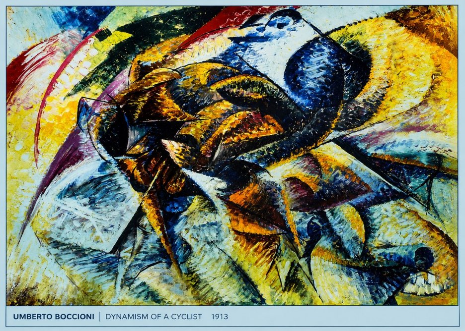 Umberto Boccioni Dynamism of a Cyclist II No5 - Plakát