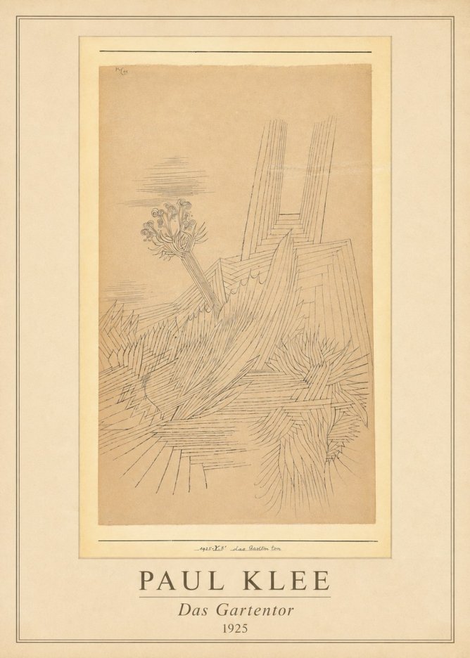 Paul Klee Das Gartentor II No1 - Plakát