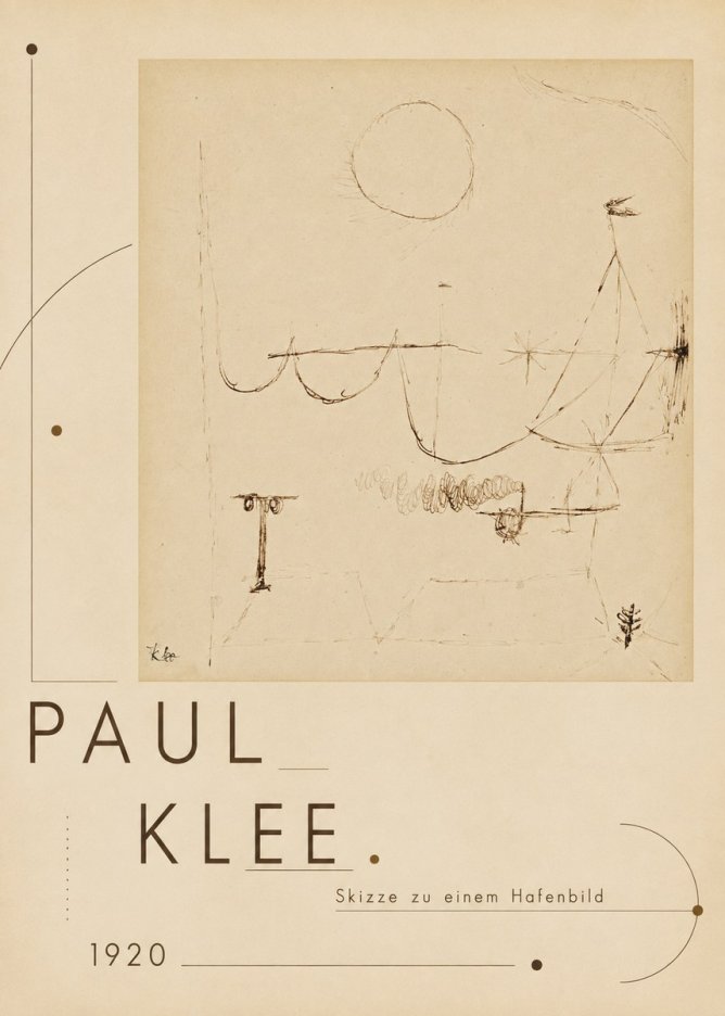 Paul Klee Skizze Zu Einem Hafenbild No3 - Plakát