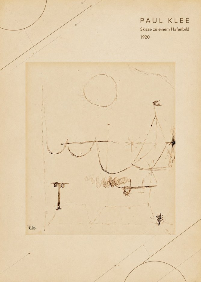 Paul Klee Skizze Zu Einem Hafenbild No4 - Plakát