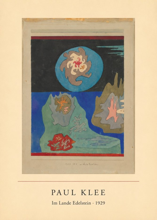 Paul Klee Im Lande Edelstein No3 - Plakát