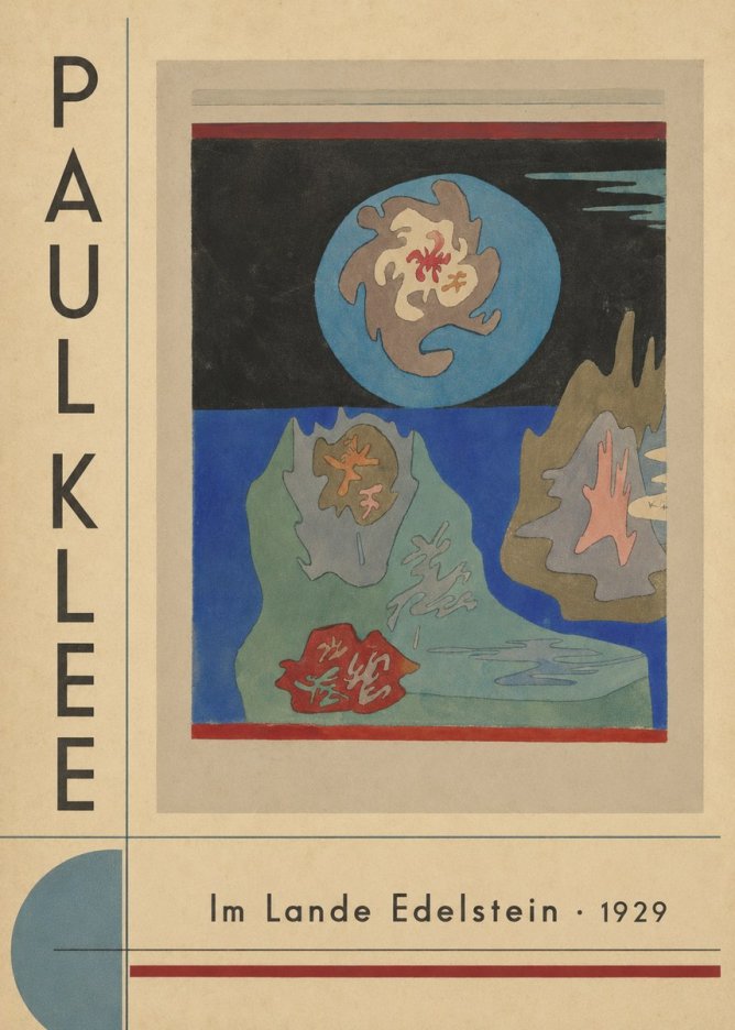 Paul Klee Im Lande Edelstein No5 - Plakát