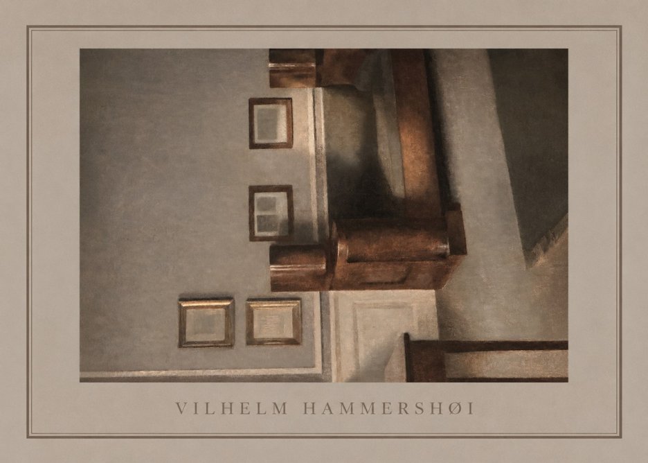 Vilhelm Hammershøi Interior II No3 - Plakát