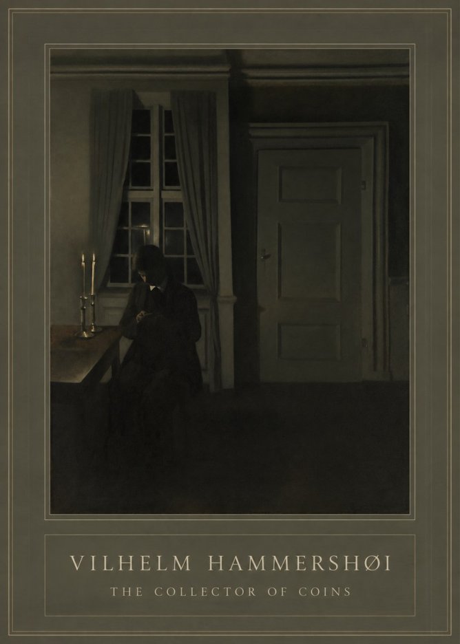 Vilhelm Hammershøi The Collector of Coins No1 - Plakát