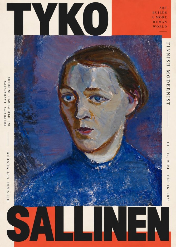 Tyko Sallinen Portrait II No4 - Plakát