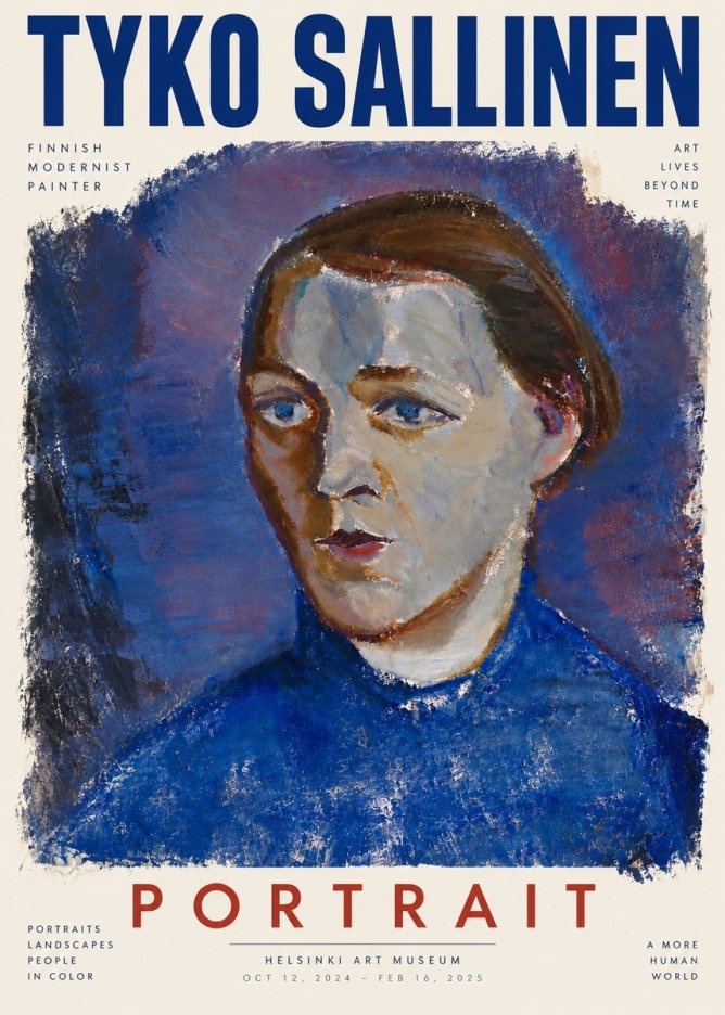Tyko Sallinen Portrait II No6 - Plakát