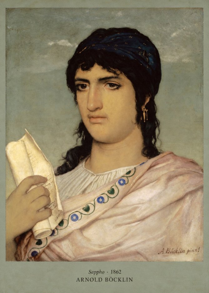 Arnold Böcklin Sappho No2 - Plakát