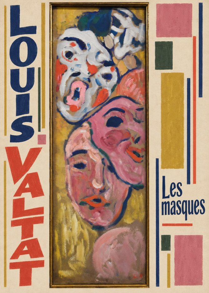 Louis Valtat Les Masques No3 - Plakát