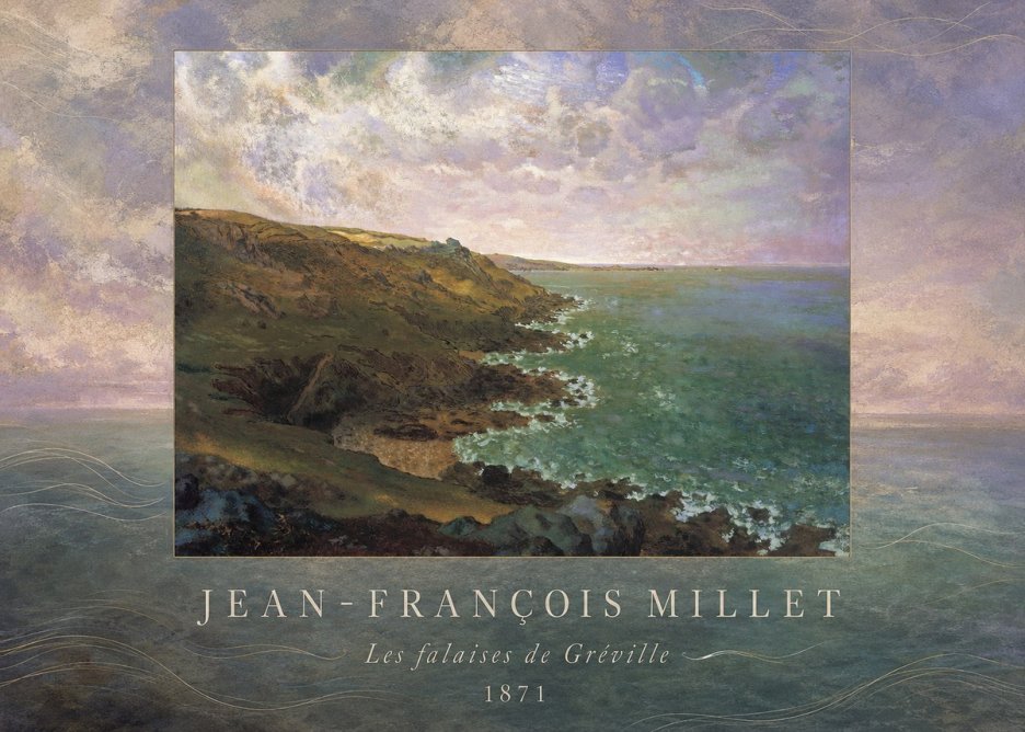 Jean-François Millet Les Falaises De Gréville No4 - Plakát