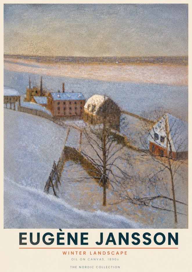 Eugène Jansson Winter Landscape No4 - Plakát